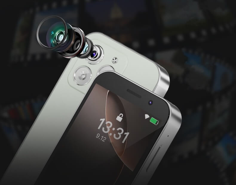A BuddyPhone előlapi és hátlapi kamerája