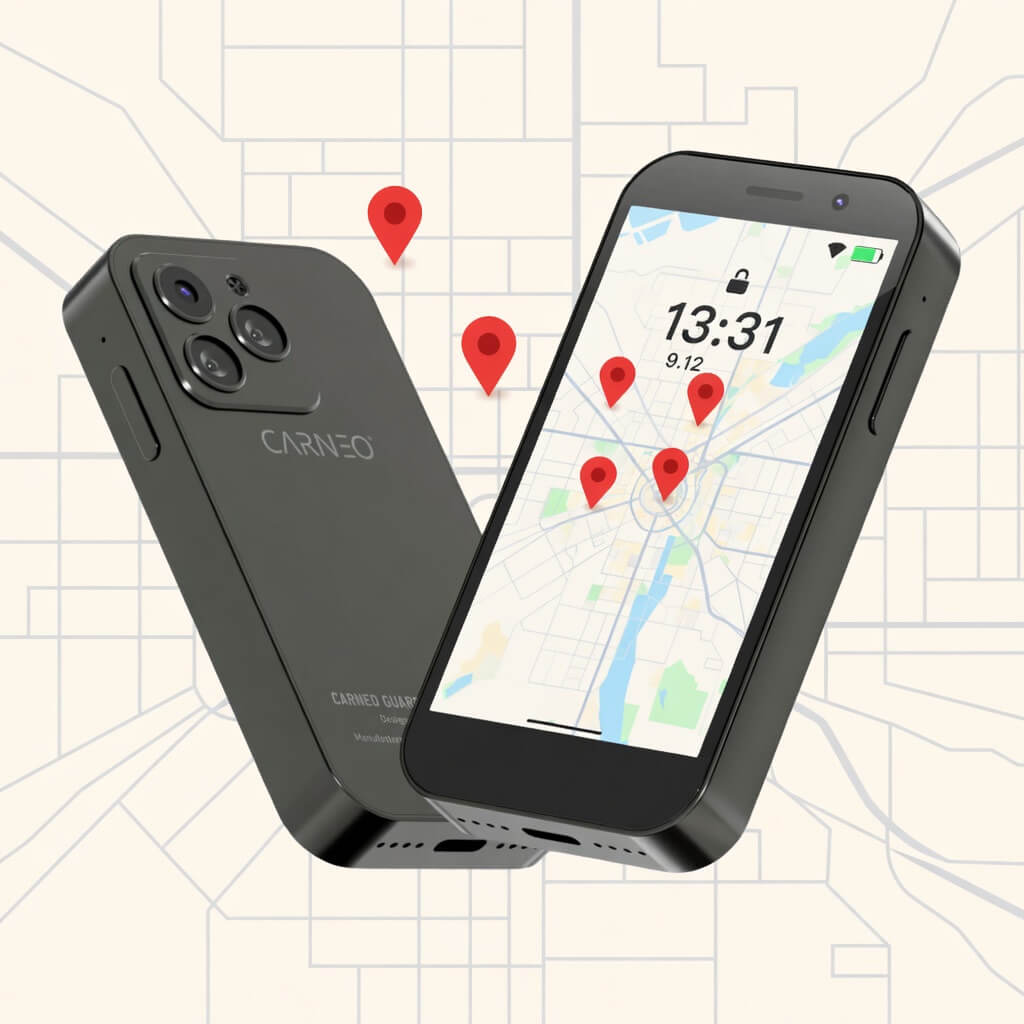 A BuddyPhone helymeghatározása a CARNEO Guard alkalmazásban